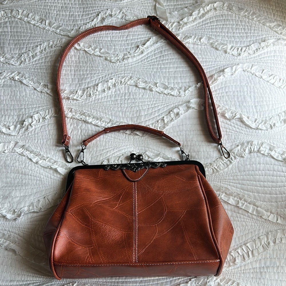 vintage style bag hand strap & shoulder strap both (removable & adjustable)